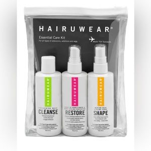 HairUWear Essential Care Travel Kit Cleanse, Restore & Shape 3.4oz